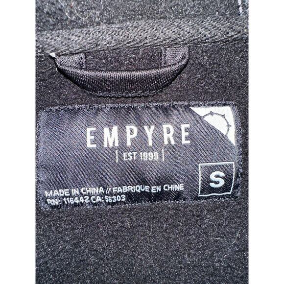 Empyre Mens Zip Up Hooded Jacket Two Tone Gray Size Small Front Zip Pockets - Picture 5 of 5